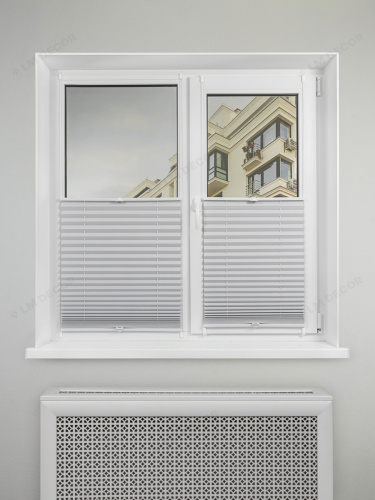 Жалюзи плиссе блэкаут PK 280-01 Белые фото 6