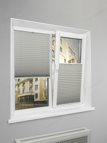 Жалюзи плиссе PK 250-07 Серые фото 2