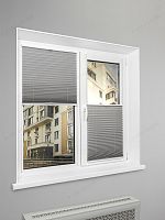 Жалюзи плиссе жаккардовые с тиснением PK 260-05 Серые