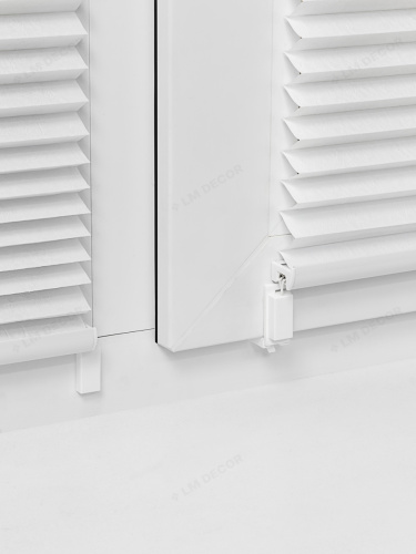 Жалюзи плиссе жаккардовые с тиснением PK 260-01 Белые фото 9