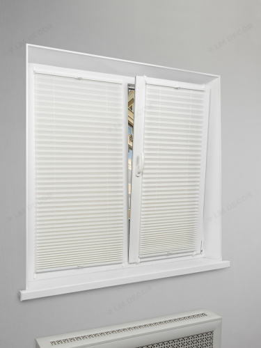 Жалюзи плиссе PK 250-09 Белые фото 4