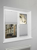 Жалюзи плиссе блэкаут PK 280-01 Белые