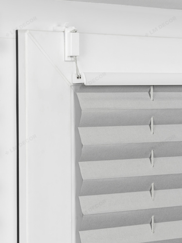 Жалюзи плиссе блэкаут PK 280-07 Серые фото 8