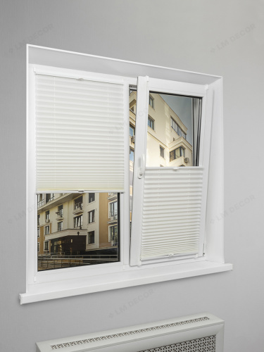 Жалюзи плиссе PK 250-09 Белые фото 2