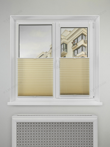 Жалюзи плиссе PK 250-05 Бежевые фото 6