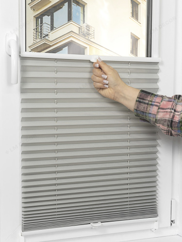 Жалюзи плиссе PK 250-07 Серые фото 10