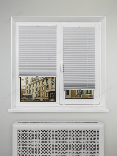 Жалюзи плиссе блэкаут PK 280-01 Белые фото 7