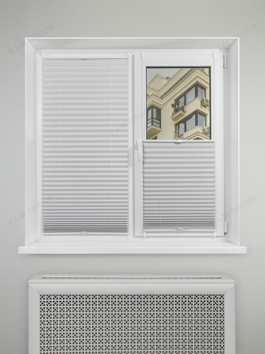 Жалюзи плиссе блэкаут PK 280-01 Белые фото 5