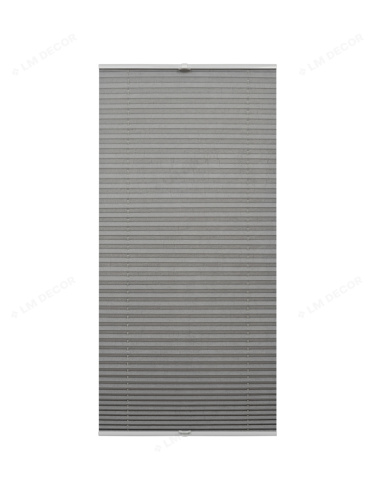 Жалюзи плиссе жаккардовые с тиснением PK 260-05 Серые фото 11