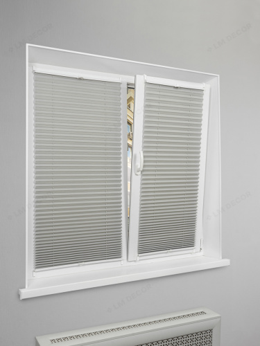 Жалюзи плиссе PK 250-07 Серые фото 4