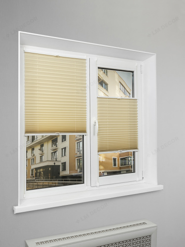 Жалюзи плиссе PK 250-05 Бежевые фото 3