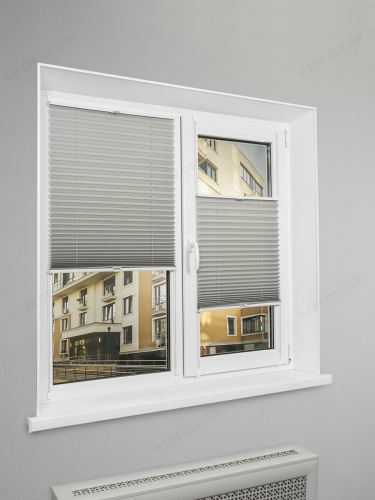 Жалюзи плиссе PK 250-07 Серые фото 3