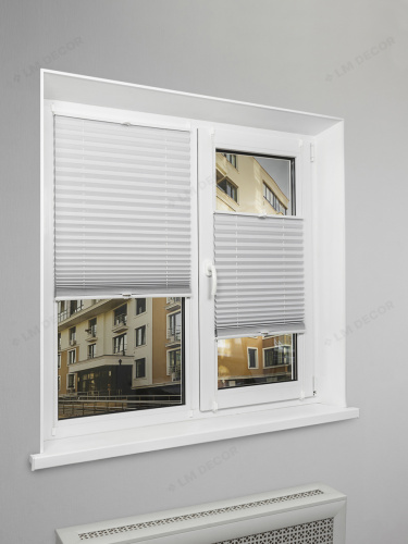 Жалюзи плиссе блэкаут PK 280-01 Белые фото 3